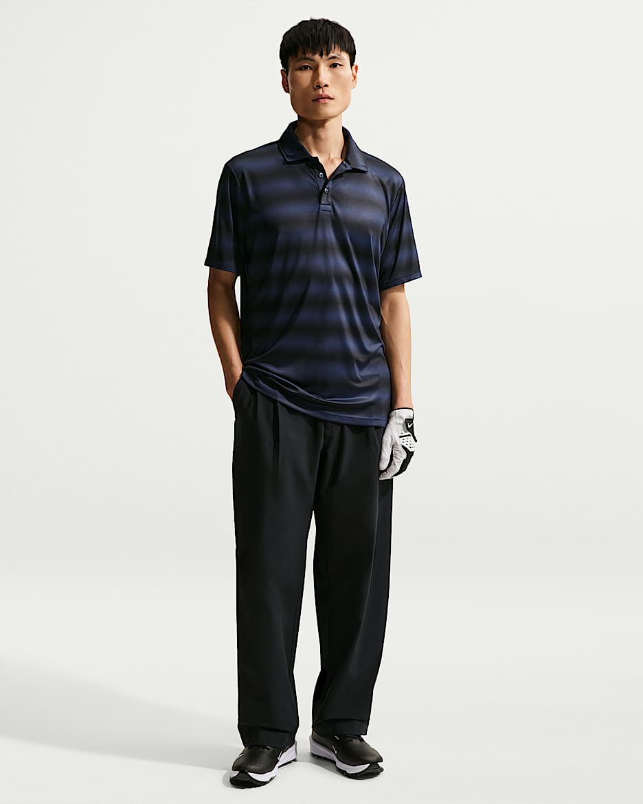 Nike Par Dri-FIT 男子防晒速干宽松高尔夫长裤 - 黑/黑/黑