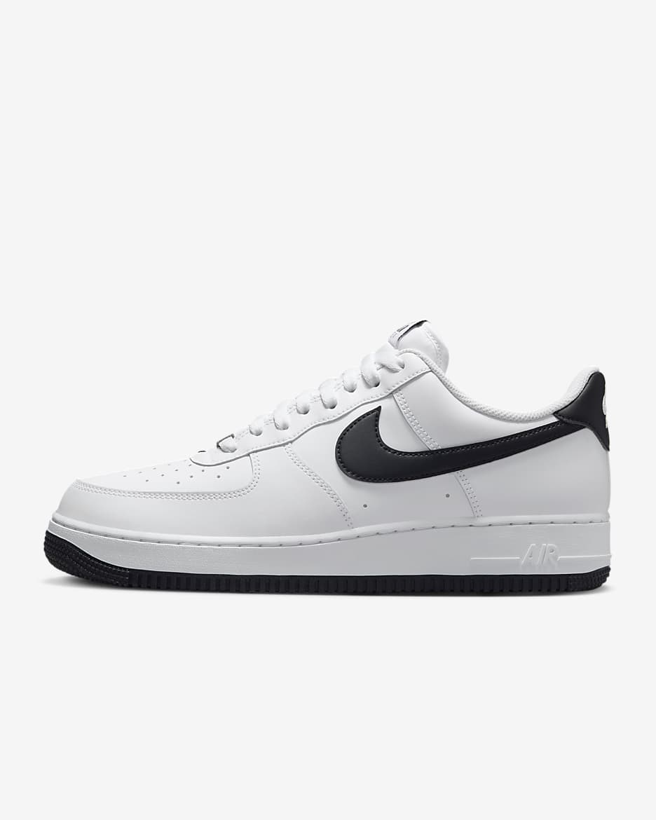 Nike Air Force 1 '07 男子空军一号运动鞋 - 白色/白色/黑