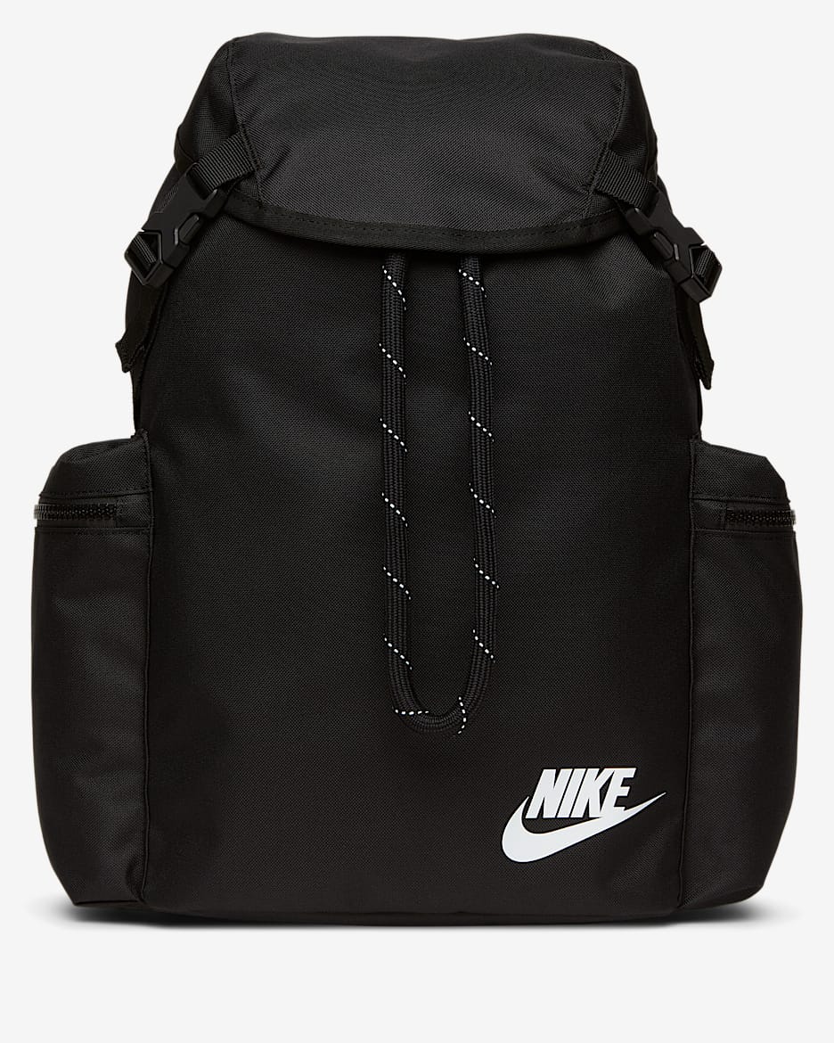 Nike Heritage 双肩包 - 黑/黑/白色