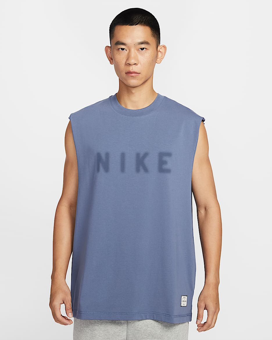 Nike N.A.C. Dri-FIT 男子速干训练背心 - 芬蓝/芬蓝