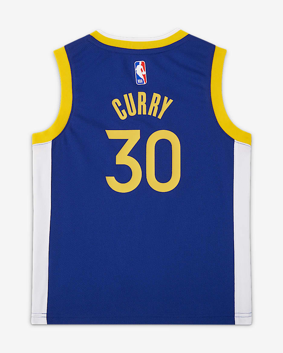 金州勇士队斯蒂芬·库里 (Stephen Curry) Icon Edition Nike NBA Jersey 幼童球衣 - 灯草蓝