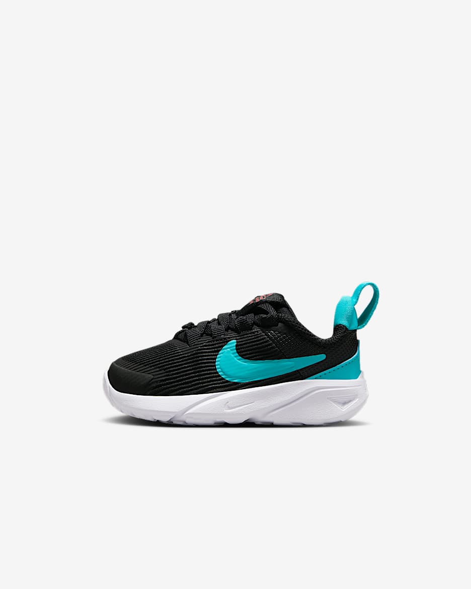 Nike Star Runner 4 婴童运动鞋 - 黑/亮深红/白色/仙人掌绿