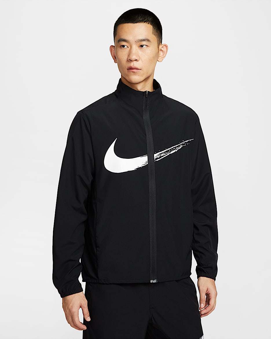Nike Form Dri-FIT 男子速干百搭夹克 - 黑/白色