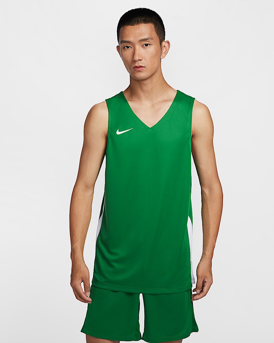 Nike 男子篮球球衣 - 松绿/白色/白色