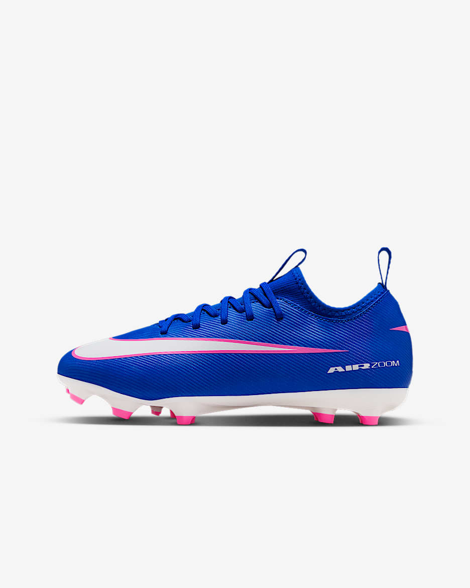 Nike Jr. Mercurial Vapor 16 Academy 耐克刺客系列大童 MG 多种场地低帮足球鞋 - 赛车蓝/白色