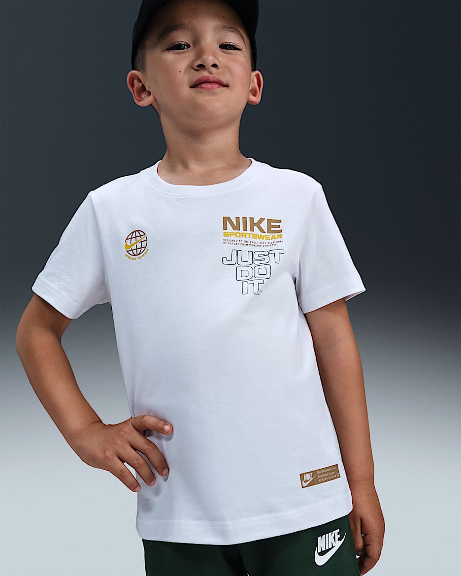 Nike Sportswear 幼童标志T恤 - 白色