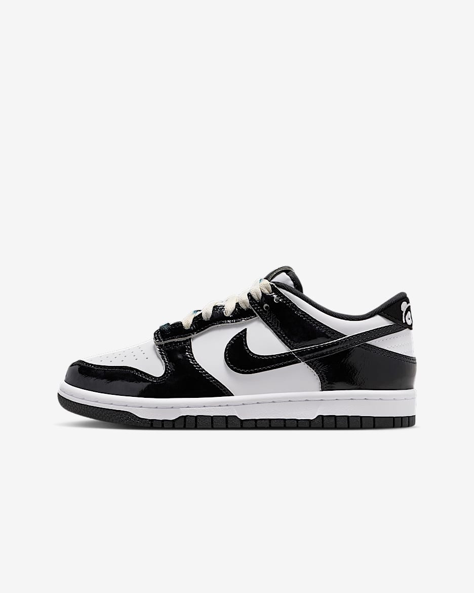Nike Dunk Low SE 大童运动鞋 - 白色/黑