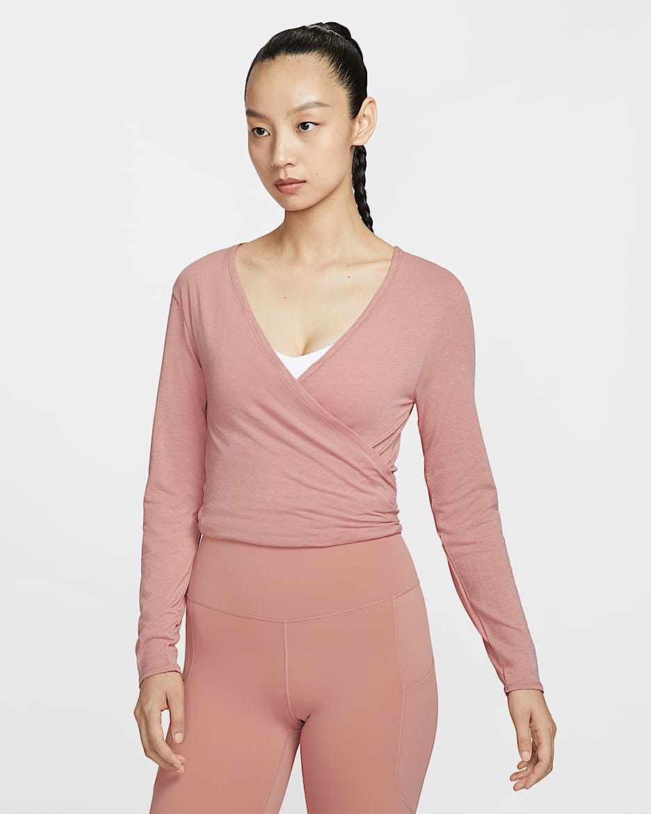 Nike One Relaxed Dri-FIT 女子速干上衣 - 锈粉/峡谷锈橙