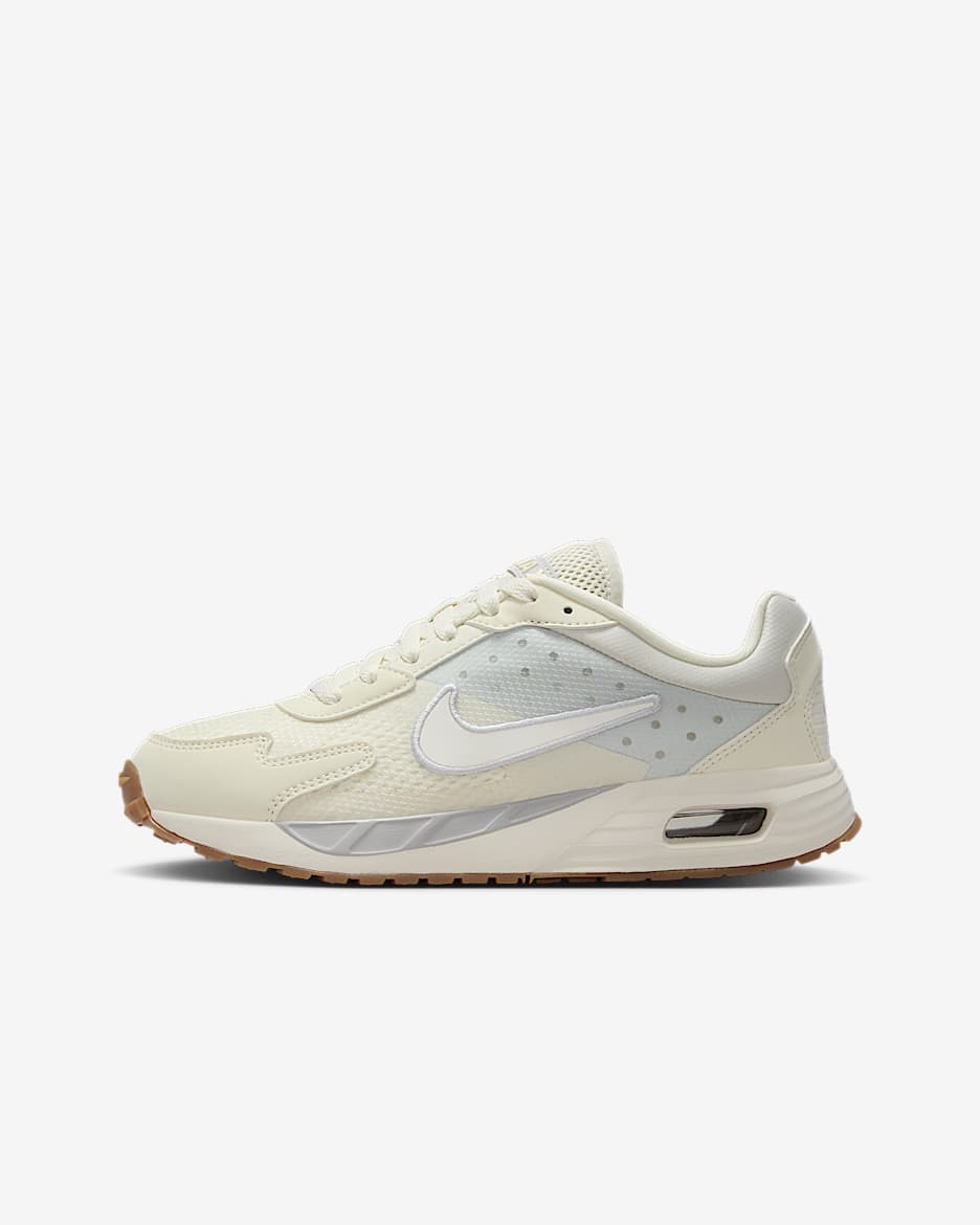 Nike Air Max Solo 大童透气运动鞋 - 珍珠灰/白金色/帆白/帆白