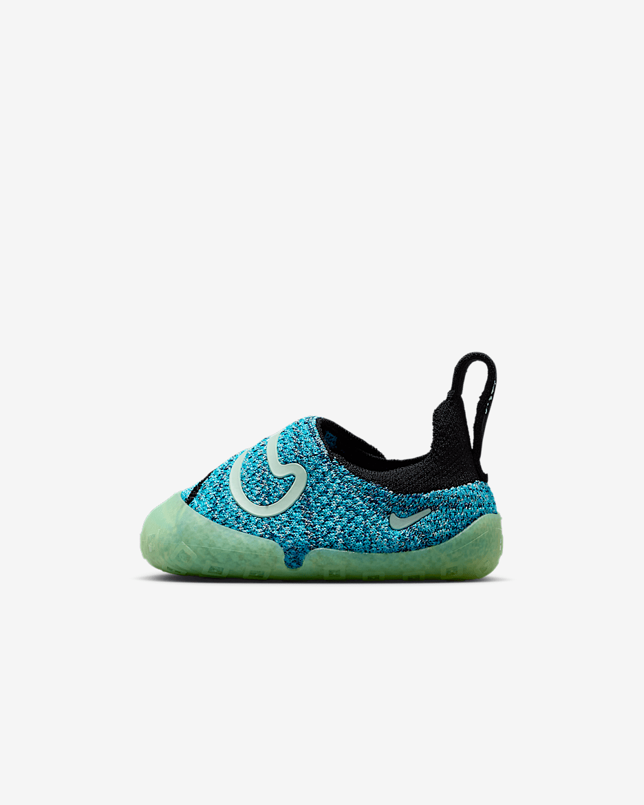 Nike Swoosh 1 婴童易穿脱运动鞋宝宝勾学步鞋 - 波罗的海蓝/深藏青/泡沫薄荷绿/黑
