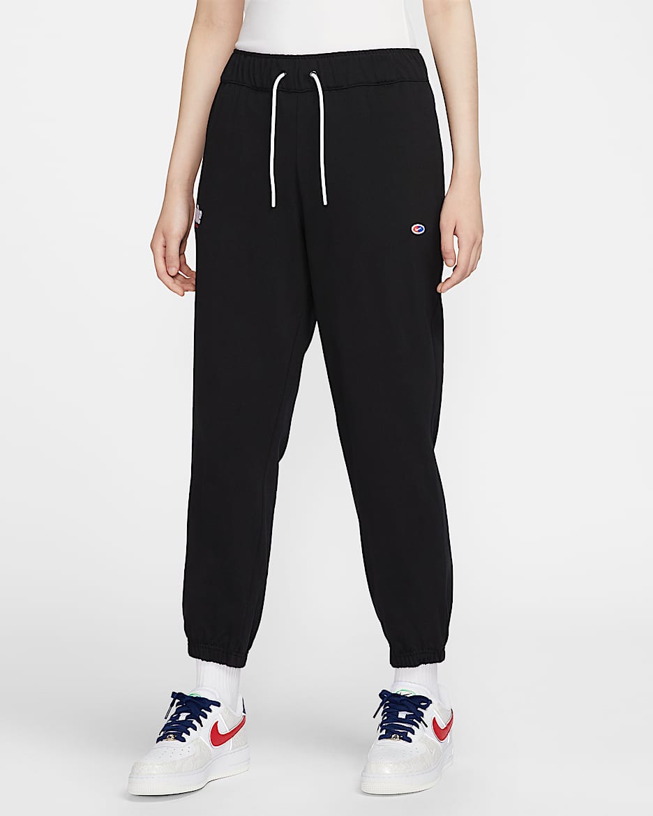 Nike Sportswear 女子针织长裤 - 黑
