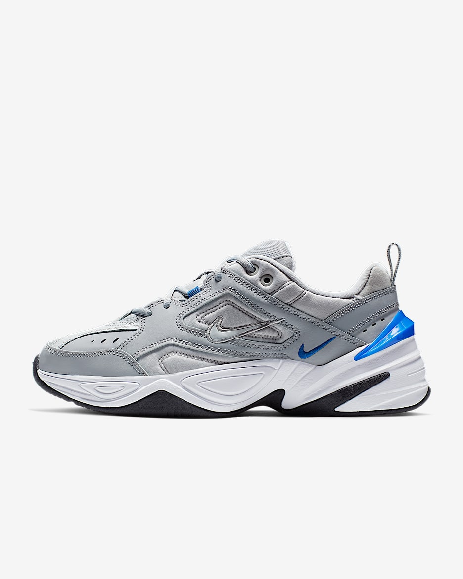 Nike M2K Tekno 男子运动鞋 - 狼灰/白金色/白色/赛车蓝