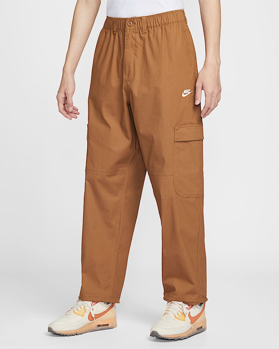 Nike Sportswear Club 男子梭织工装长裤 - 麦芽棕/白色