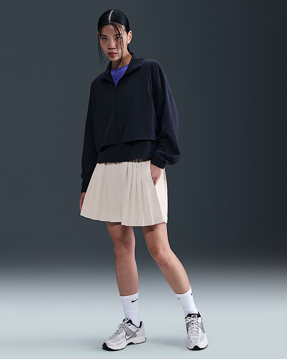 Nike 24.7 PerfectStretch Dri-FIT 女子速干高腰褶裥裙裤 - 浅土褐/浅铁矿石灰