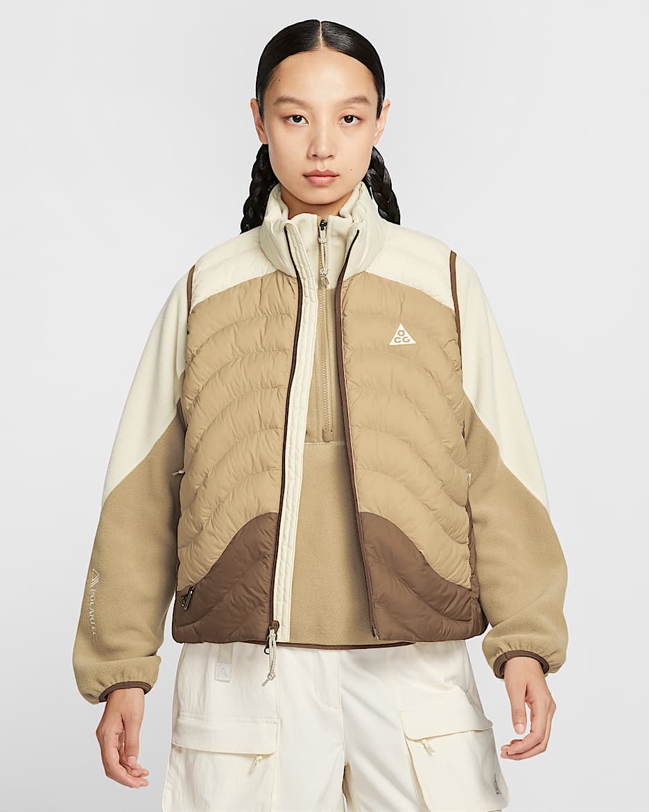 Nike ACG "Lava Flow" Therma-FIT ADV 女子马甲 - 浅卡其/杏茶色/浅卡其/山峰白