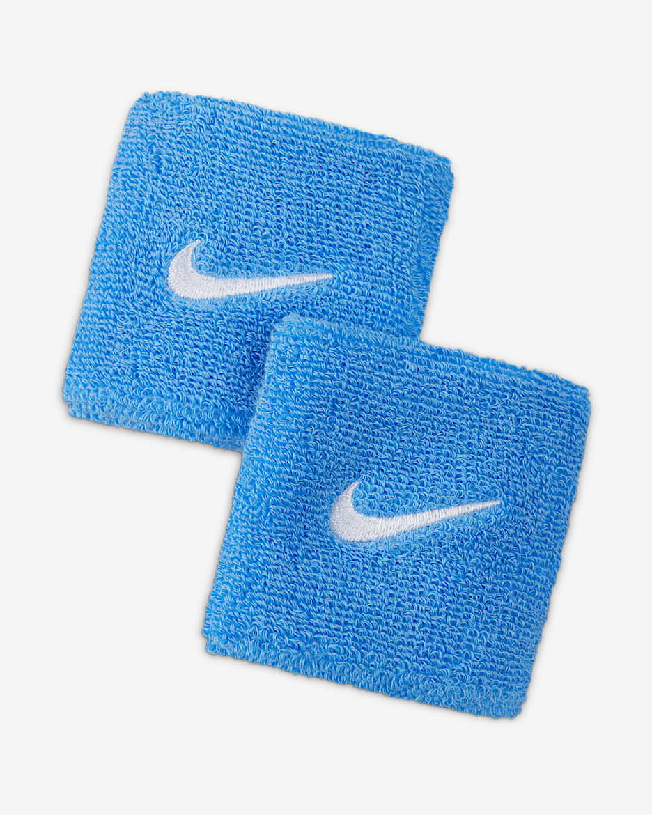 Nike Swoosh Classic 护腕（1 对） - 大学蓝/白色