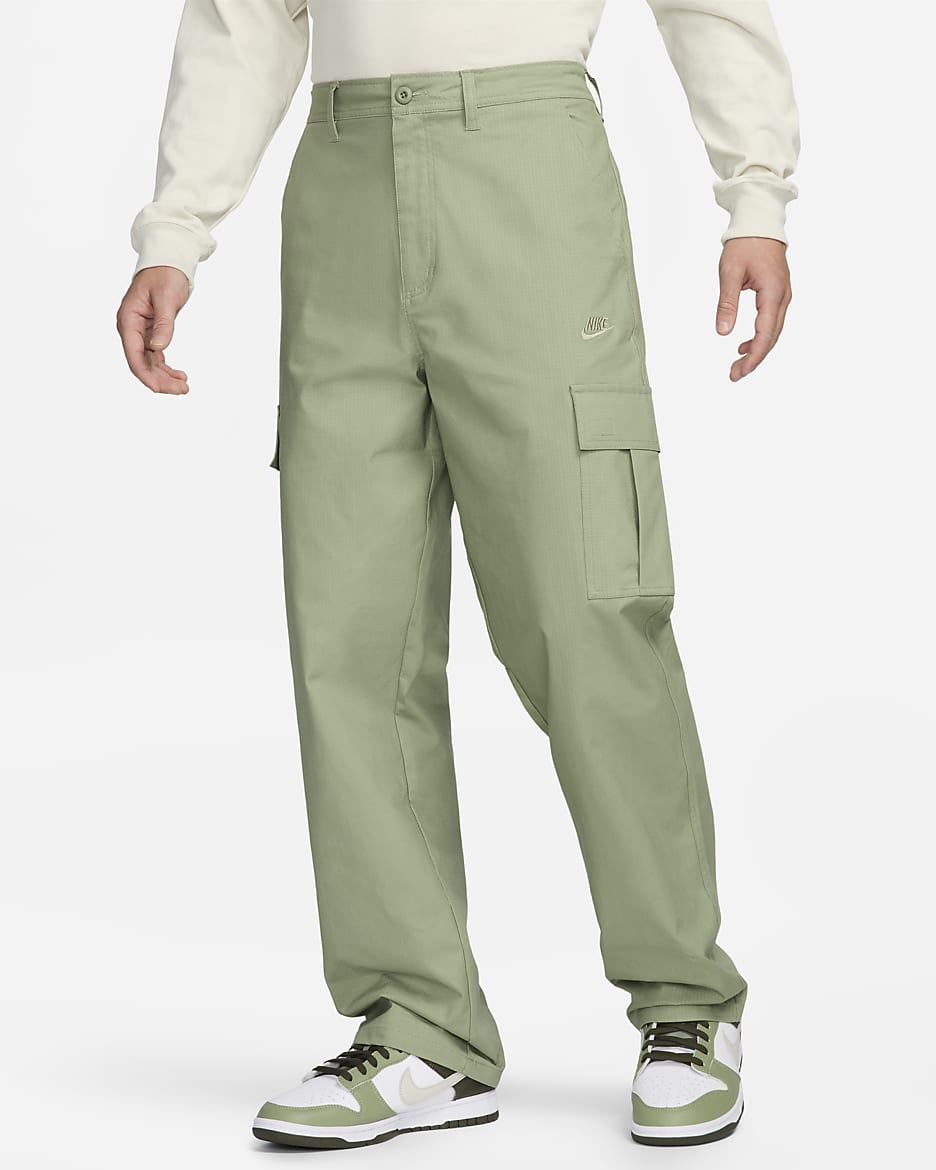 Nike Club 男子工装长裤 - 油绿/油绿