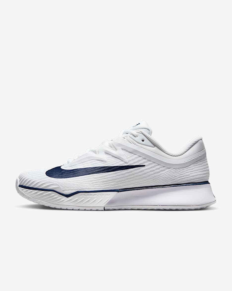 Nike Vapor Pro 3 Premium 女子硬地球场网球鞋 - 白色/深藏青