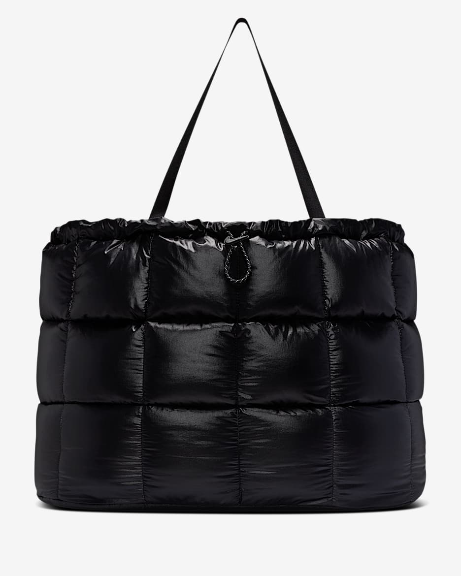 Nike Sportswear Puffle 超大号托特包 - 黑/黑/铁灰