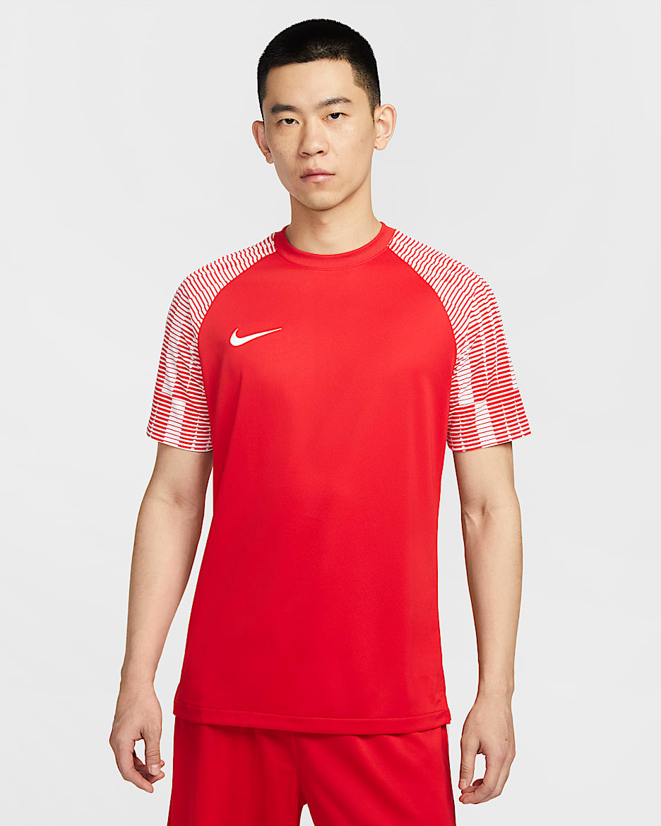 Nike Dri-FIT Academy 男子速干短袖球衣 - 大学红