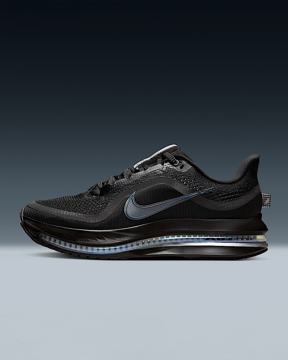 Nike Pegasus Premium 耐克顶级飞马女子公路跑步鞋 - 黑/金属银/黑