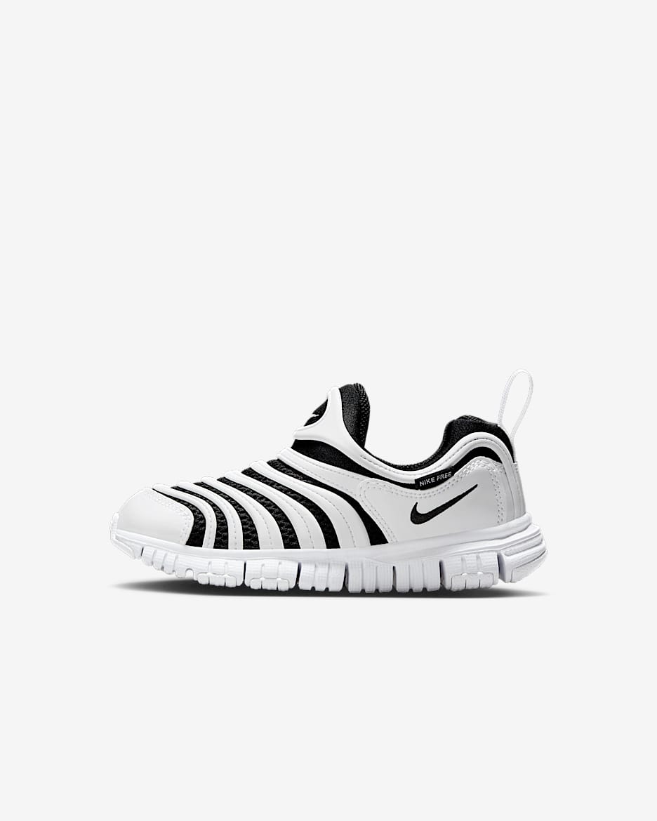 Nike Dynamo Free 耐克毛毛虫幼童运动鞋 - 白色/黑