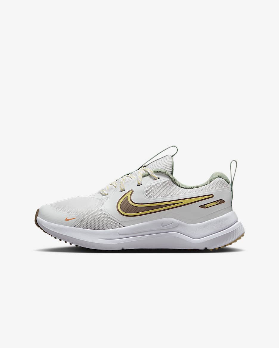 Nike Cosmic Runner 耐克宇宙一号大童公路跑步鞋 - 白色/白色/山峰白/貂棕