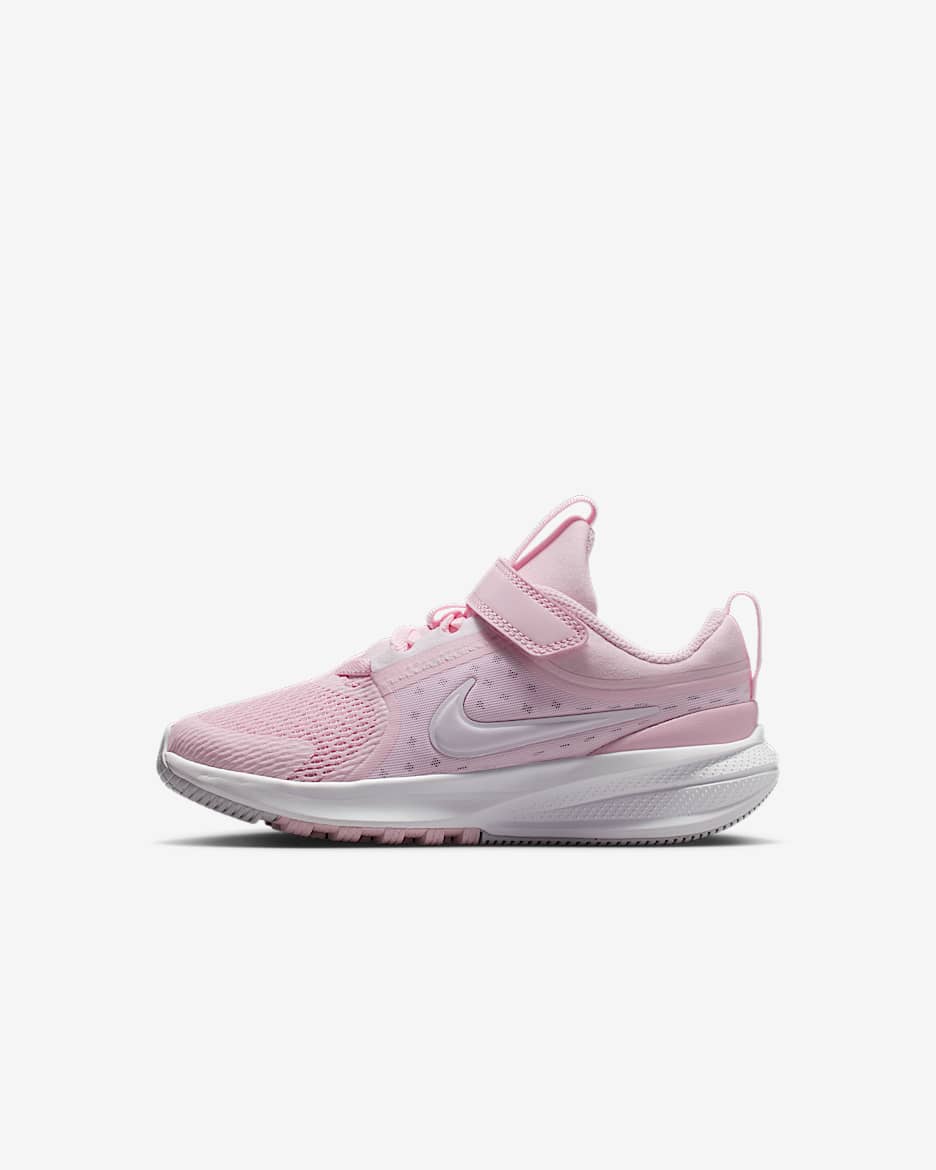 Nike Star Runner 5 耐克摘星号幼童跑步鞋 - 泡沫粉/泡沫粉/白金色/白色