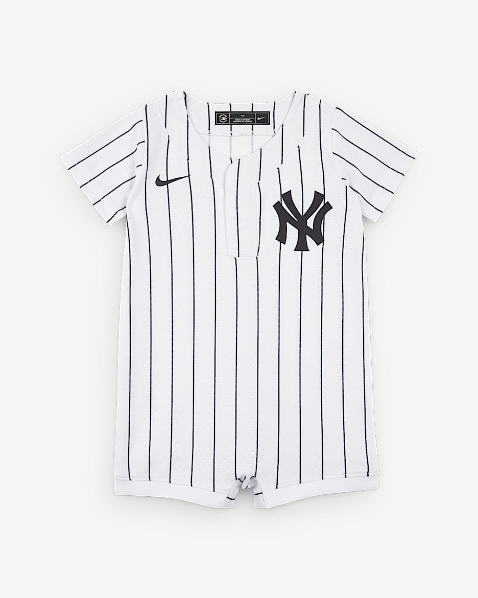 纽约洋基队 Nike MLB 婴童连体衣 - 白色