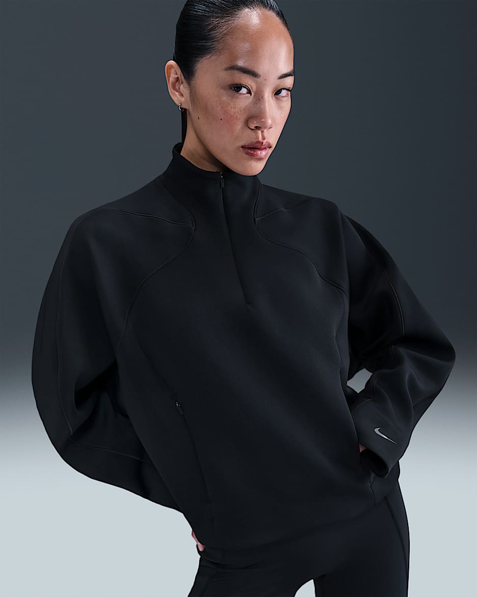 Nike Universa Dri-FIT 女子速干上衣 - 黑/黑/暗烟灰