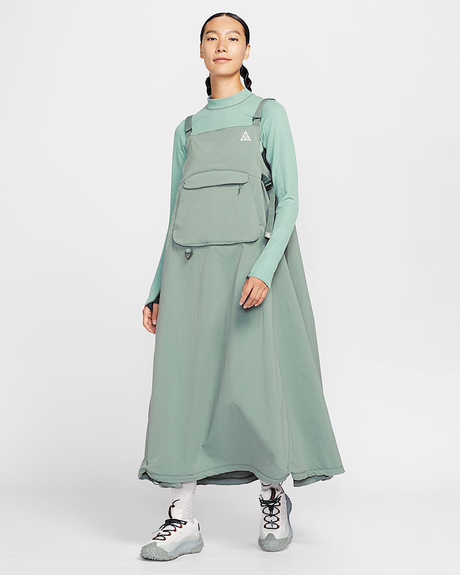 Nike ACG "Smith Summit" 女子背带连衣裙 - 土绿/海藻绿/山峰白