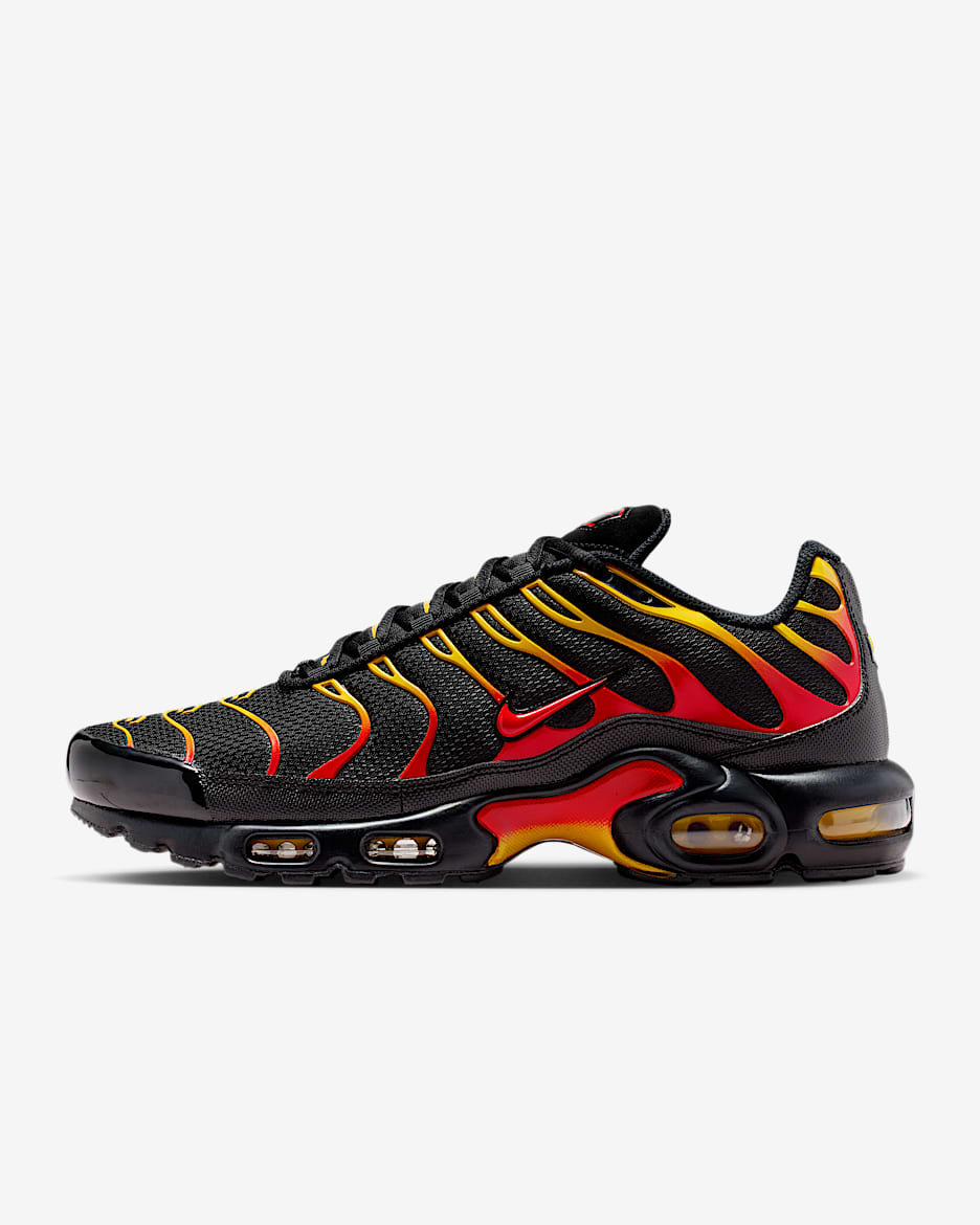 Nike Air Max Plus 男子运动鞋 - 黑/大学金/大学红