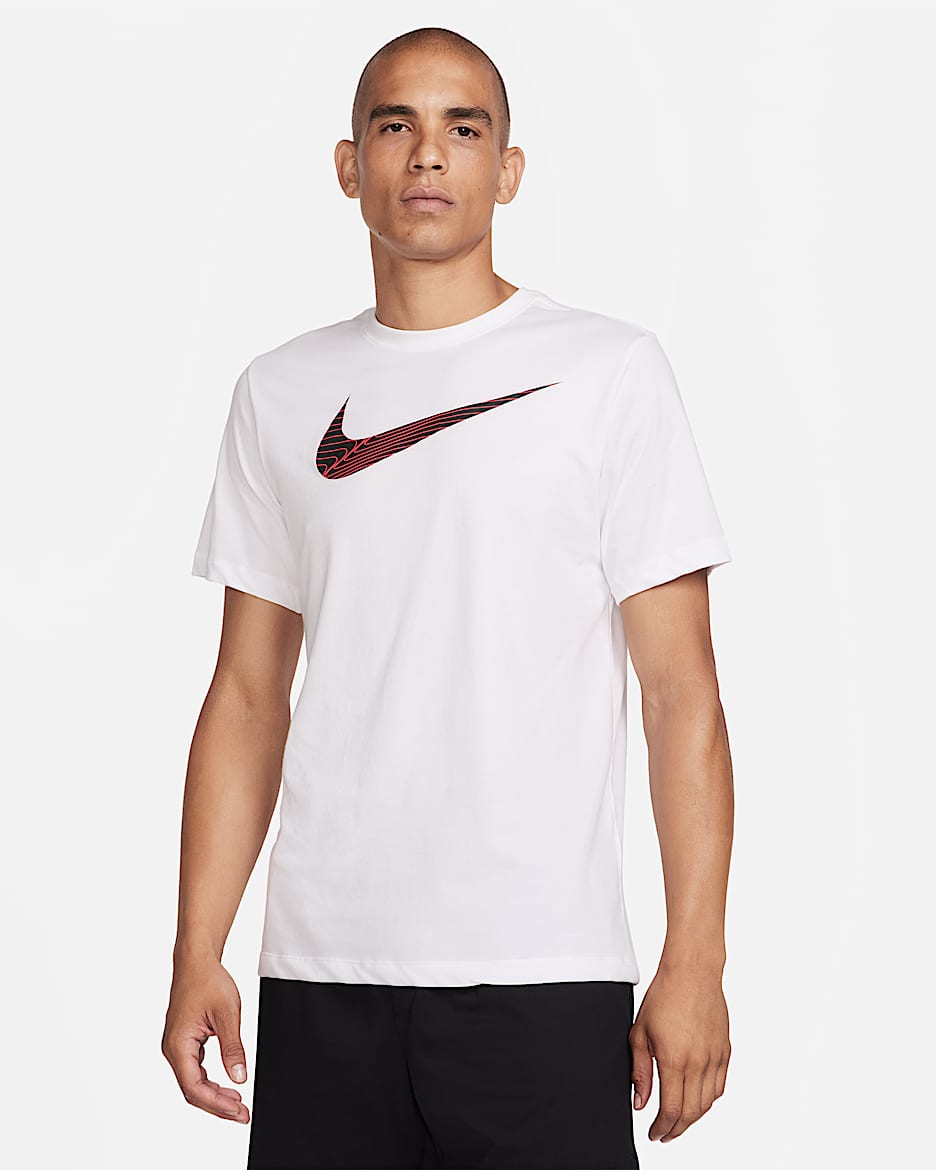 Nike Dri-FIT 男子速干训练T恤 - 白色