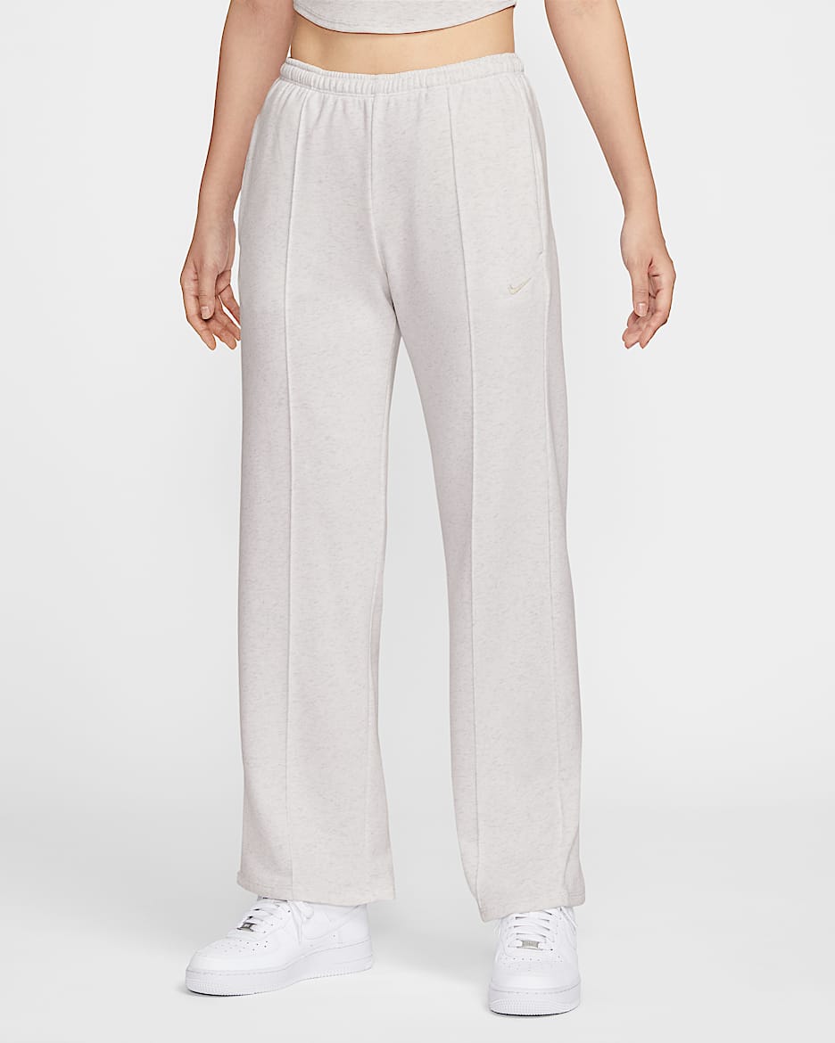 Nike Sportswear Chill Terry 女子中腰法式毛圈运动裤 - 调色桦树色/浅土褐