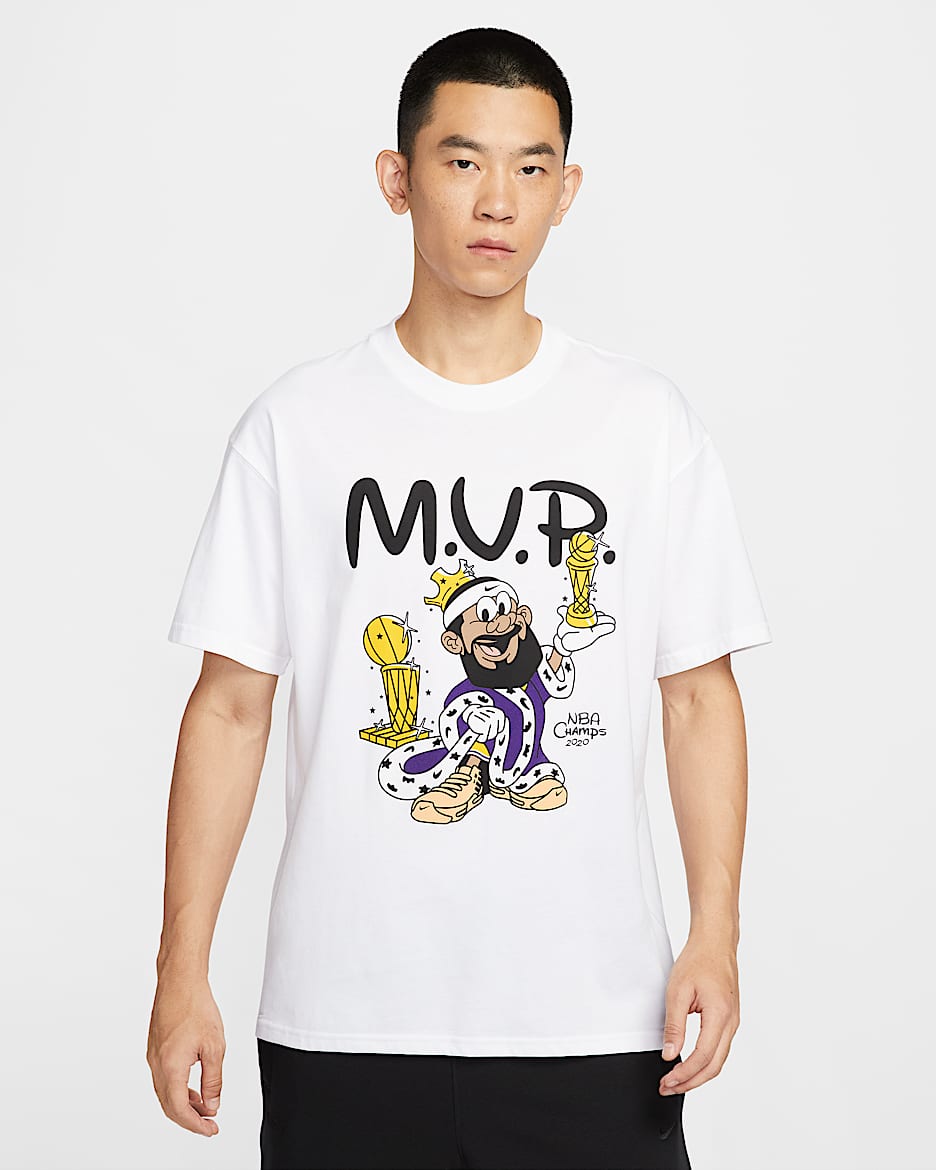 LeBron "Bubble Boy" 詹姆斯“园区冠军”男子篮球T恤 - 白色