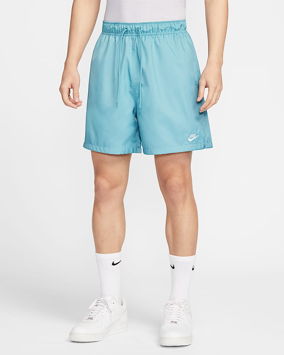 Nike Club 男子梭织短裤 - 牛仔蓝绿/白色
