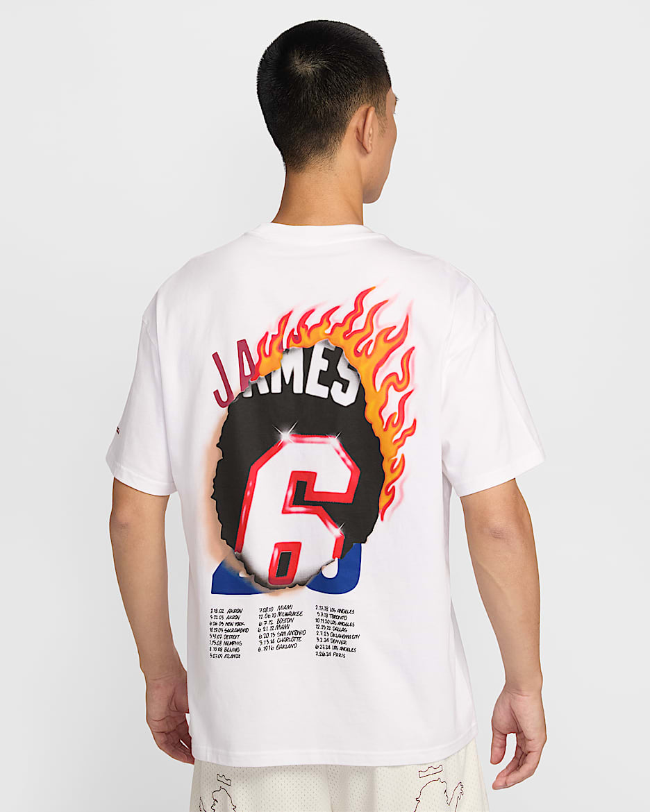 LeBron "Good Intentions" 詹姆斯男子篮球T恤 - 白色