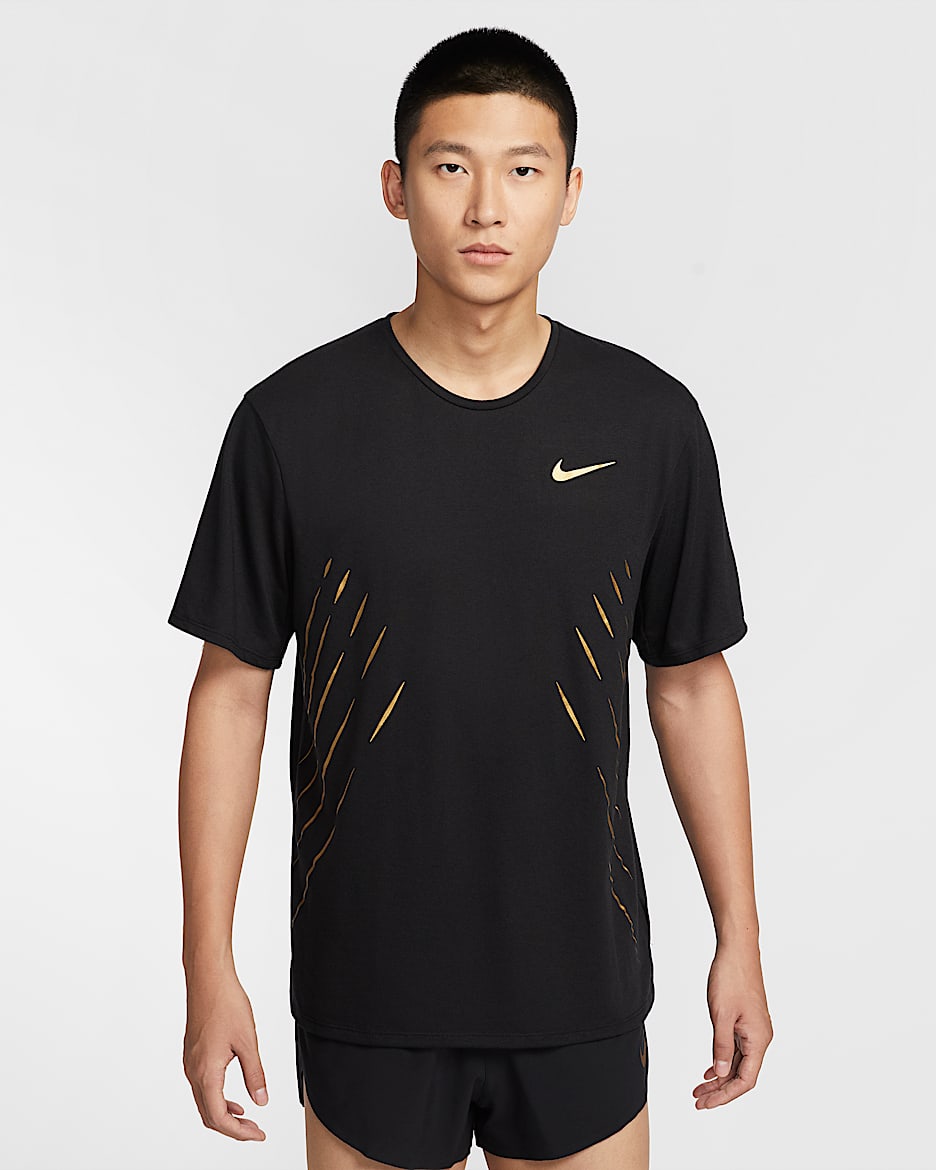 Nike x Jakob Dri-FIT 男子速干短袖跑步上衣 - 黑