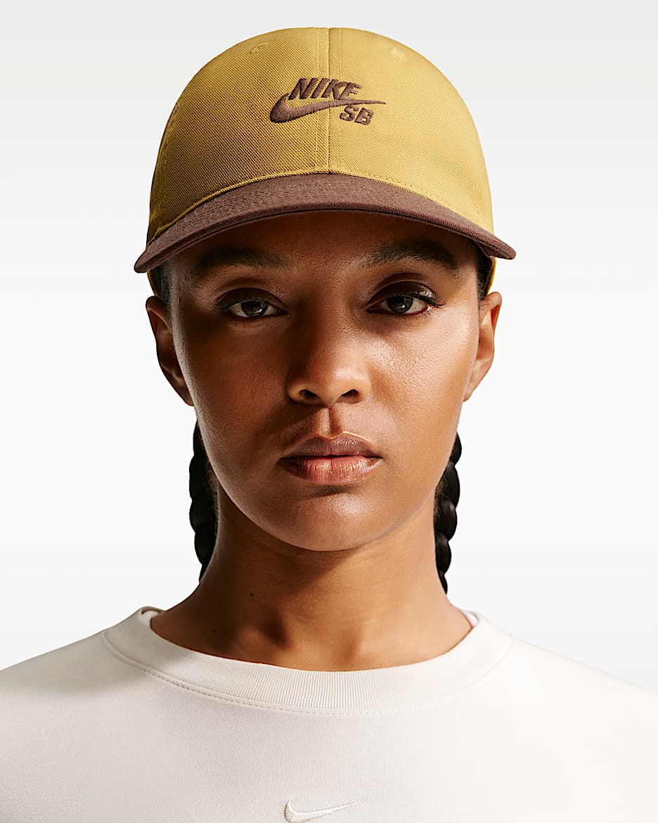 Nike SB Club 软顶滑板运动帽 - 泥煤苔黄/浅巧克力色/浅巧克力色