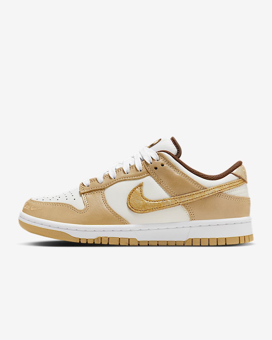 Nike Dunk Low LX 女子运动鞋板鞋 - 幻影灰白/白色/巴洛克棕/金属色