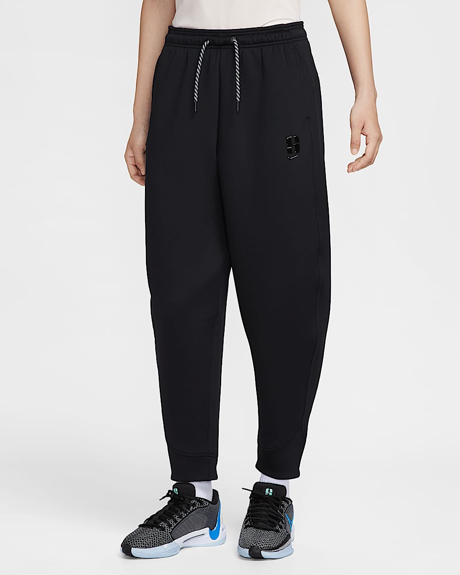 Sabrina Dri-FIT 萨布丽娜女子速干宽松篮球长裤 - 黑/黑/黑