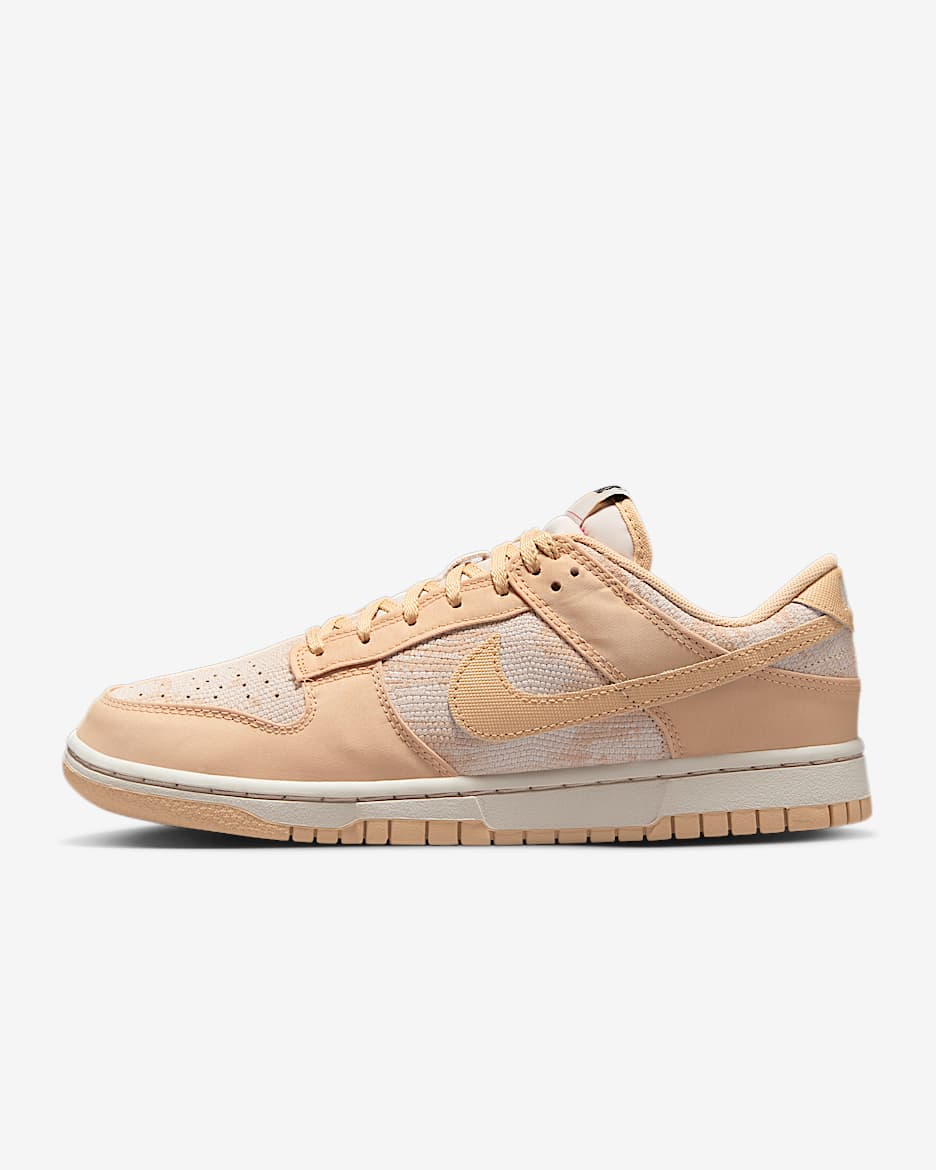Nike Dunk Low 夏季女子运动鞋 - 浅土褐/大学红/黑/芝麻棕