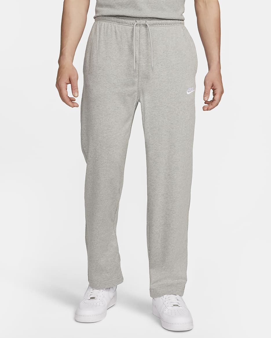 Nike Sportswear Club 男子针织长裤 - 调色暗灰/白色
