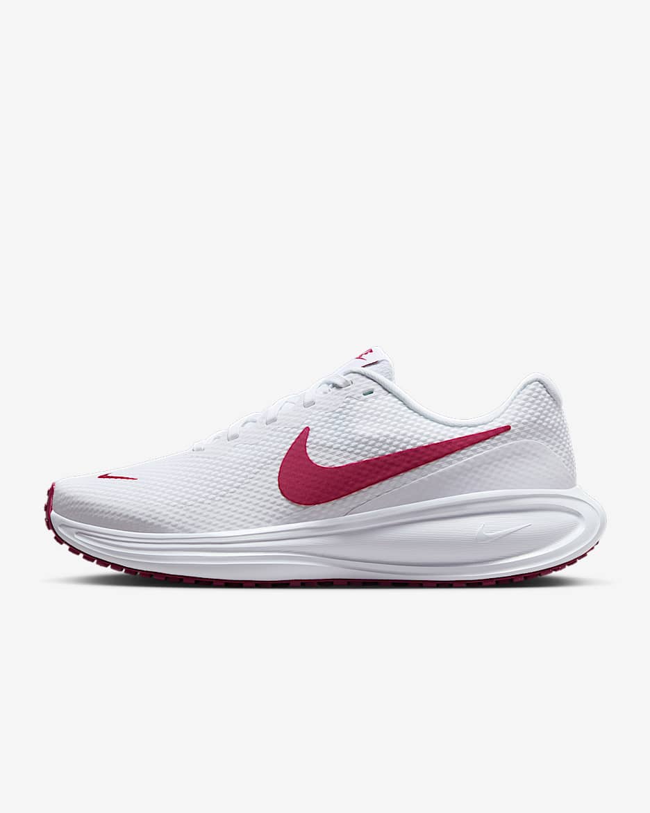 Nike Revolution 8 女子公路跑步鞋 - 白色/浅银灰/甜菜红