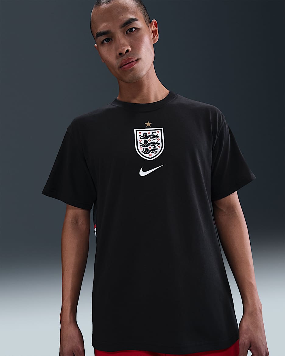 英格兰队 Premium 守门员 Nike 男子足球T恤 - 黑