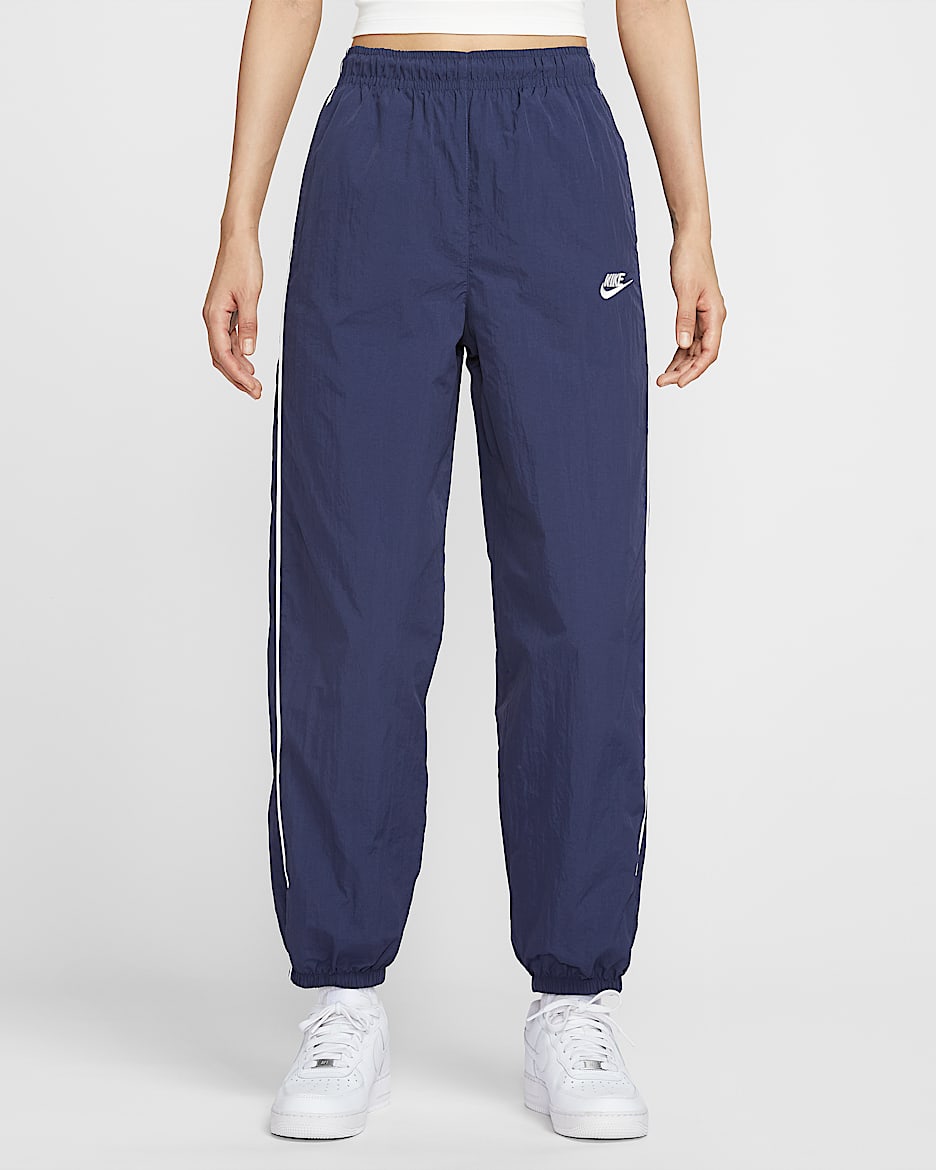 Nike Sportswear Windrunner 女子梭织长裤 - 深藏青/帆白/帆白