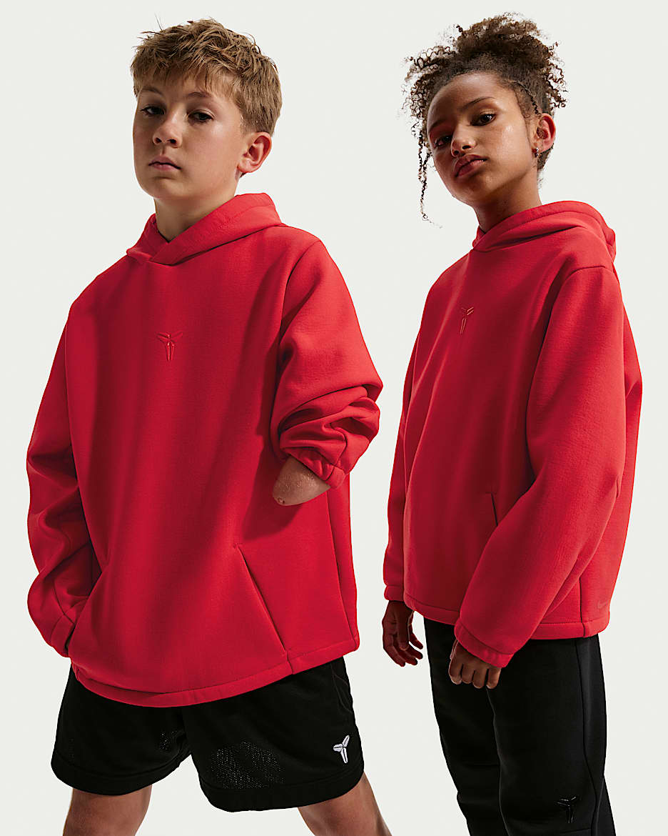 Kobe Dri-FIT 科比大童速干套头篮球连帽衫 - 大学红/大学红