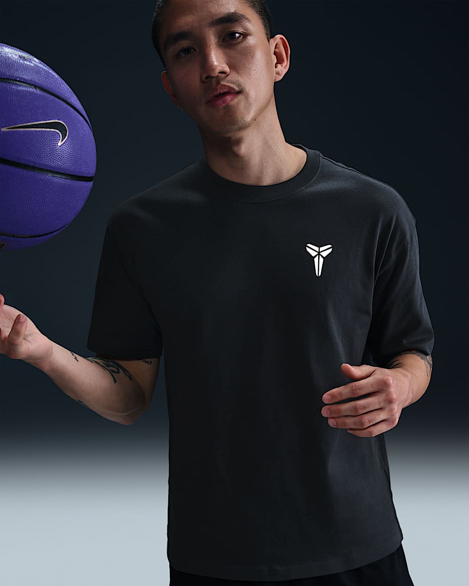 Kobe 科比男子篮球T恤 - 黑/白色