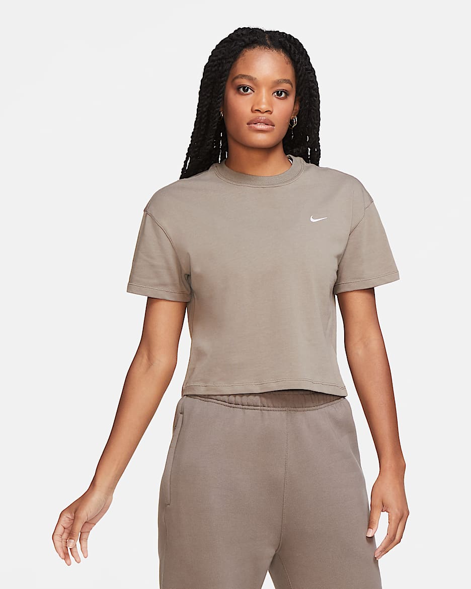 NikeLab 女子T恤 - 橄榄灰