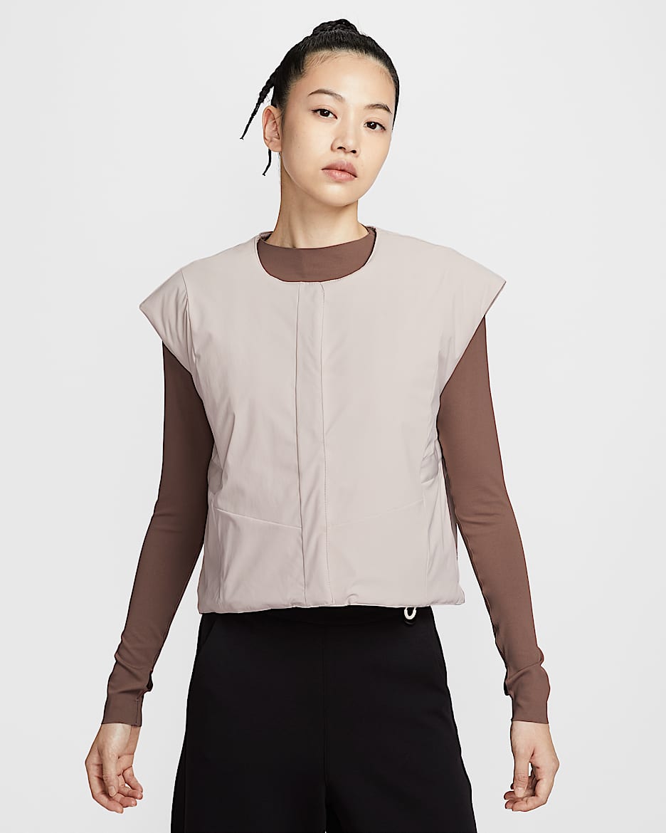 Nike 24.7 PerfectStretch Therma-FIT 女子保暖马甲 - 浅土褐/浅铁矿石灰